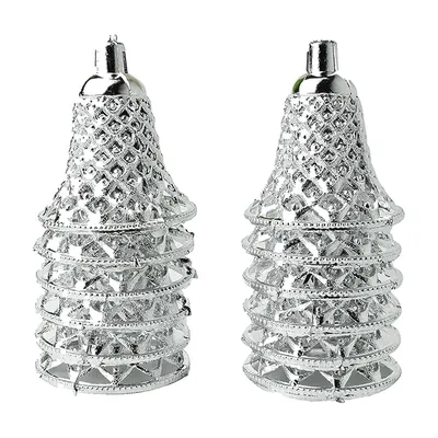 Silver Hanging Bells 2.5" (Pack of 12) by Atreya