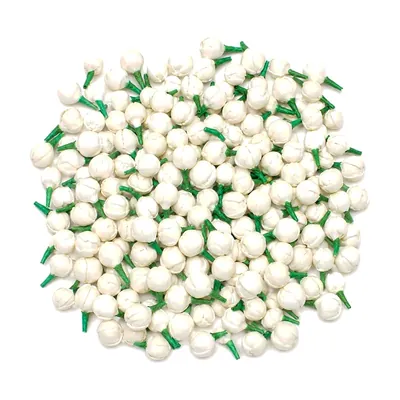 White Artificial Mogra Flowers (50 g Pack) by Atreya