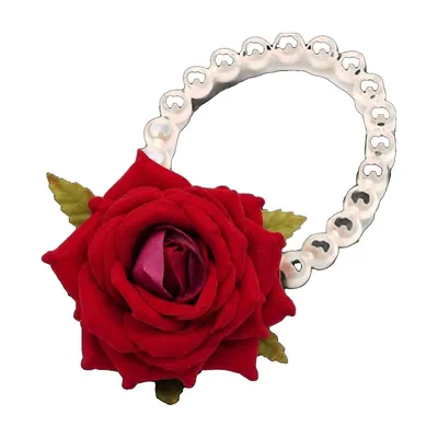 Red Rose and Pearl Hand Gajra (Single) by Atreya