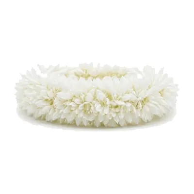 White Jasmine Bun Gajra Wreath (Pack of 2) by Atreya