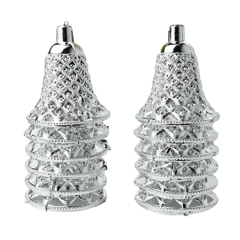 Silver Hanging Bells 2.5" (Pack of 12)