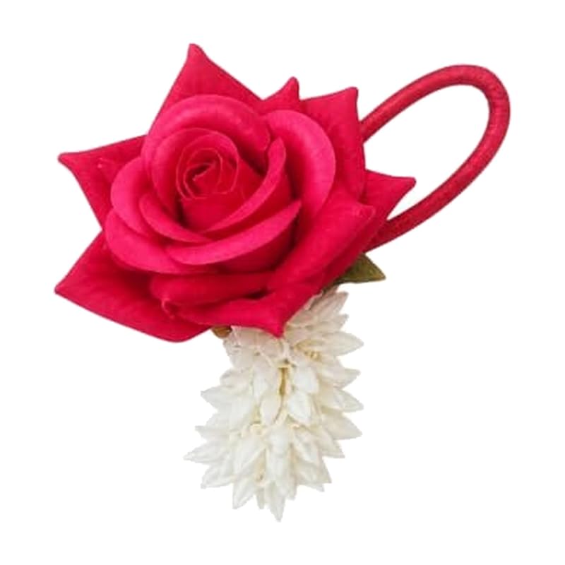 Rani Pink Rose Hand Gajra (Pack of 2) by Atreya