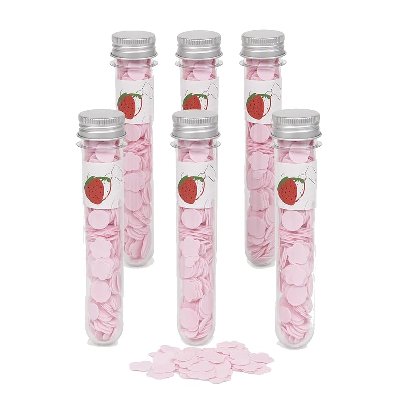 Strawberry Paper Soap Sheets (6 Tubes) by Atreya