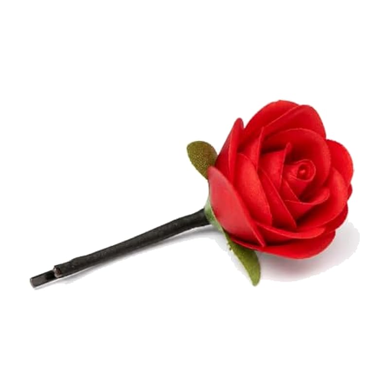 Red Rose Hair Pins (Pack of 2) by Atreya
