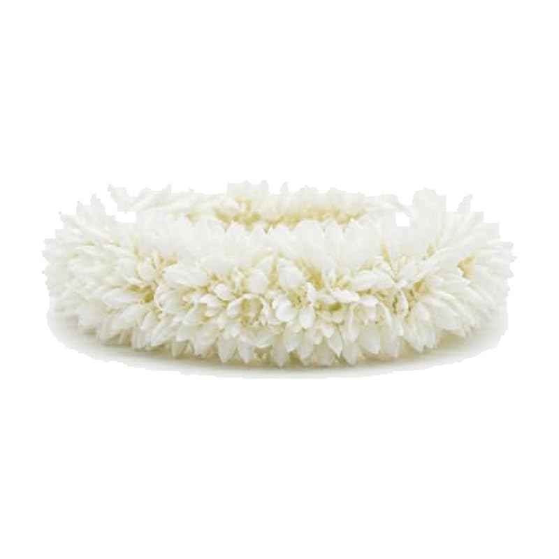 White Jasmine Bun Gajra Wreath (Pack of 2) by Atreya